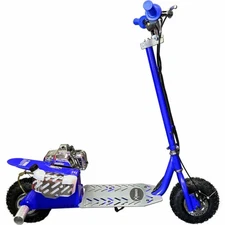 ScooterX Dirt Dog 49cc Gas Powered Scooter - SX-03Moped Adults Kids blue red