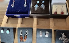 Quality Sterling Silver Jewellery; Earrings & Marcasite Frog.