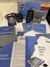 Palm M505 PDA with Dock, Charger, Manuals  Box, Powers On No Touch Response