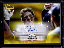 2025 Topps Stadium Club Dustin Harris Auto RC Yellow Foil #SCBA-DH Rangers