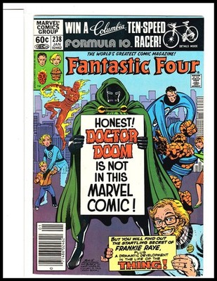 Fantastic Four #238, 244 Newsstand Frankie Raye Nova! Origin! Aunt Petunia! VF+