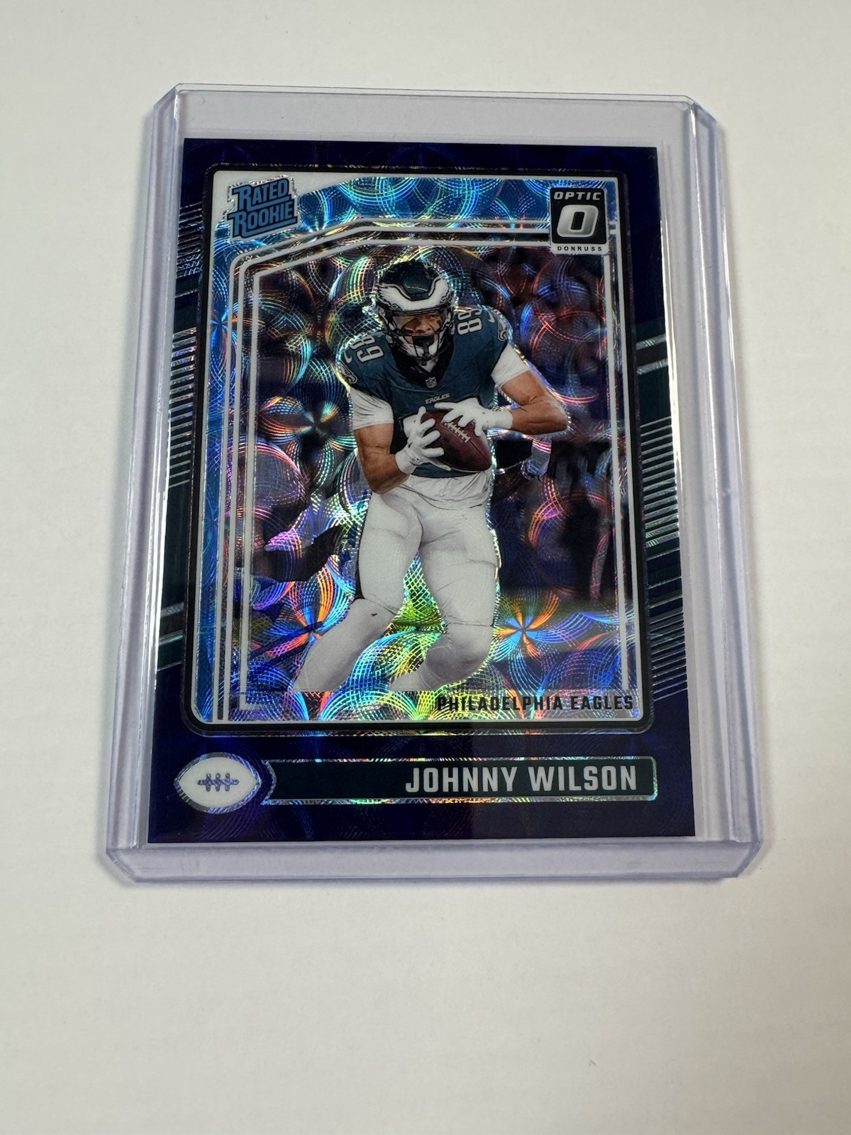 2024 Donruss Optic JOHNNY WILSON #256 Rated Rookie Purple Scope (RC)