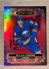 2022-23 Dylan Cozens Upper Deck Stature Red #72 /75