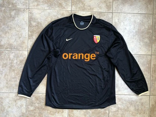 RC Lens Long Sleeve Away Football Shirt 2002-2003 Size L