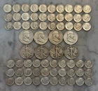 $10 Face Value 90% Silver Franklin, Walking Liberty, and Roosevelt Dime