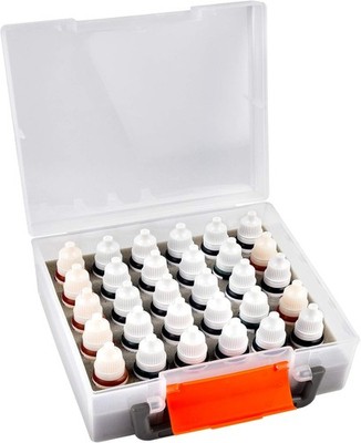Food Coloring Bottle Stora Organizer Case Holds 30 Bottles Cake
