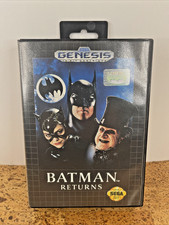 Batman Returns (Sega Genesis, 1992) Complete, Tested, w/ poster-Fast Ship