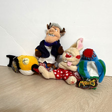 Meanies Beanies Series 2 Beanbag Plush Lot of 4 Characters w/tags Vintage 1998
