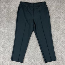 ASOS Design Pants Womens Twelve Dress Trousers Cropped Straight Career Black