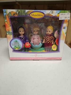 The Wizard of Oz Munchkins Set 2006 Barbie Doll Pink Label by Mattel New In Box