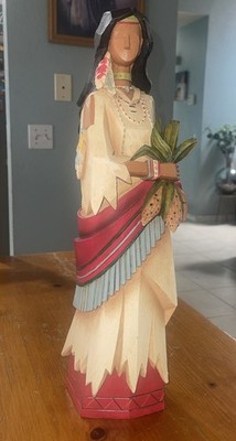 Pacific Rim Thanksgiving Decor Cubist Native American Indians  17  Figure Set