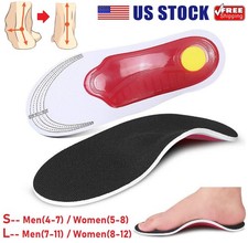 2  Orthotic Arch Support Insoles Flatfoot Relief Memory Foam Cushion Pads USA