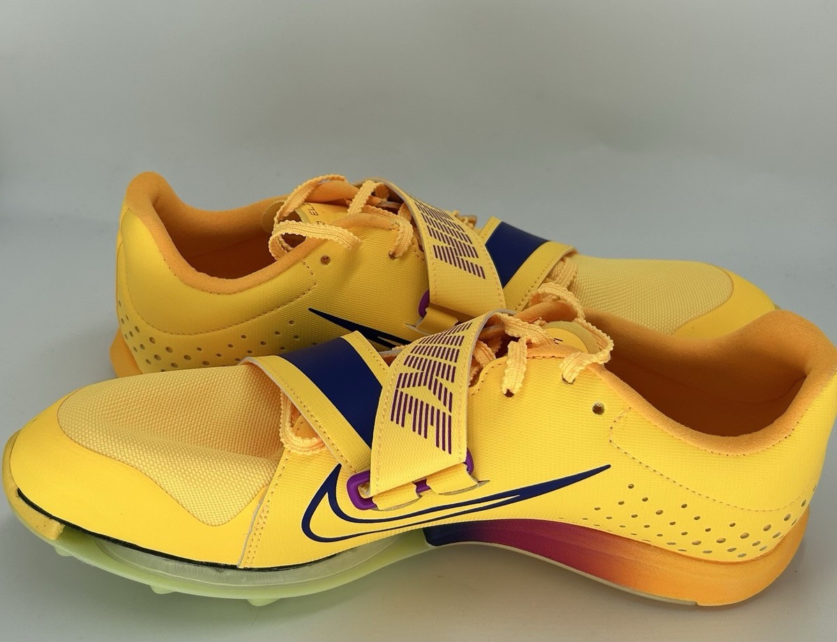 NIKE MEN\'S 8.5 AIR ZOOM LJ ELITE LONG JUMP TRACK SHOES STYLE FZ9326-800 YELLOW New Nike Air Zoom LJ Elite Long Jump Size 9 Men main image 3
