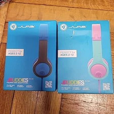 (Lot Of 2) JBuddies Studio 2 Wired Kids Headphones - . 2 Pc