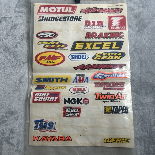 VTG Lot Of 27 Automotive Decal Stickers Bridgestone Car Tool Box Man Cave Garage