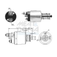 Meat & Doria Magnetschalter, Starter 46311 FüR Abarth Alfa Romeo Ford Lancia