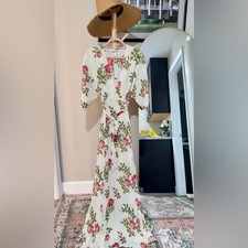 Reformation Winslow Maxi Wrap Dress in floral