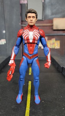 MARVEL SELECT GAMERVERSE ACTION FIGURE with (CUSTOM) PETER PARKER HEAD SCULPT
