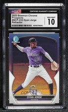 2023 Bowman Chrome Prospects Refractor 54/499 Dyan Jorge CGC 10 Gem Mint 14dq