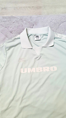Umbro Fußball-Trikot Polo Langarmshirt in Grün/Weiß, Größe XL