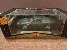 Maisto Aston Martin DB7 Vantage Premier Edition 1:18 Scale Diecast Green, Boxed