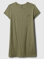 NWT $35  GAP FACTORY WALDEN GREEN (OLIVE) POCKET  T-SHIRT DRESS XS