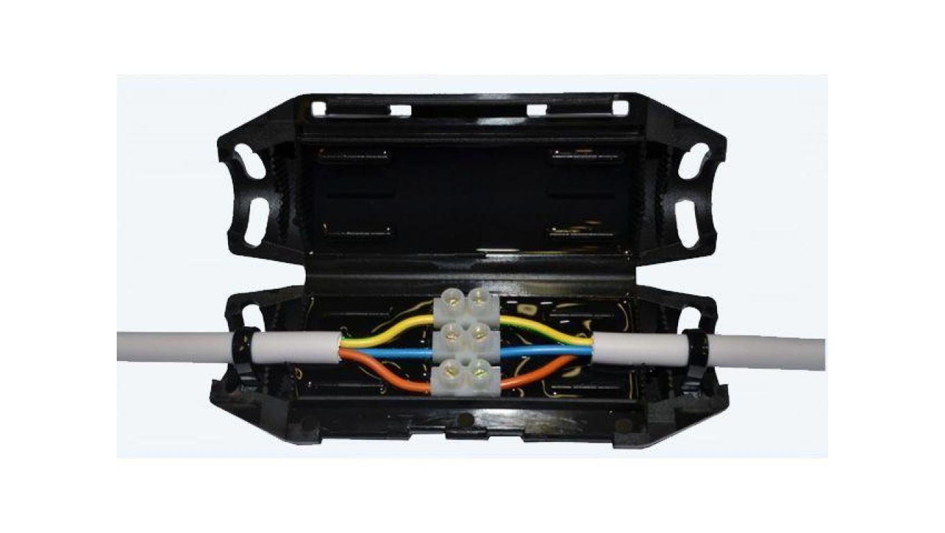 GTQ 1,5-2,5 - osłona želowa przelotowa ze złączką, IP68, 400 В, пржеводув, 7-1