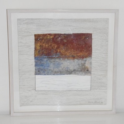 RAINER SCHENK BILD 59 x 59 cm UNIKAT handsigniert von 1995 inklusive Rahmen