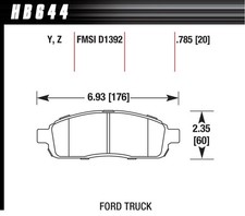 Hawk Performance Hb644y.785 Lts Street Brake Pads Hawk Performance Hb644y.785 Lts Street Brake Pads