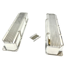 Finned Fabricated Aluminum Valve Covers Set For Jeep V8 304 360 390 401 Engines Finned Fabricated Aluminum Valve Covers Set For Jeep V8 304 360 390 401 Engines