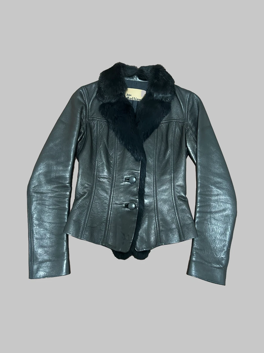 John Galliano Coats, Jackets & Vests Leather Outer Shell for Women