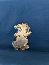 HTF Michael Bonne Copper Cookie Cutter Large Snowman On IceSkates Winter Holiday