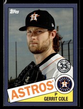 2020 Topps Gerrit Cole #85-46 1985 Topps Baseball 35th Anniversary Blue