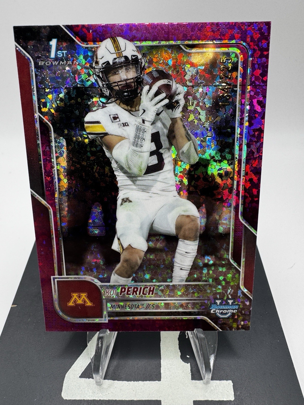 2025 Koi Perich /225 1st Bowman Chrome U #116 Bowman Fuschia Mini-Diamond 🔥💎🔥