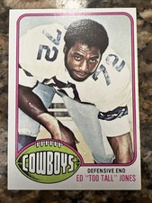 1976 Topps Football 427 Cowboys Ed Too Tall Jones Actual Card Shown