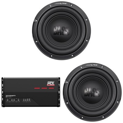 MTX Audio JH7005 Jackhammer 5 Ch. Amp, (2) W10S4 10'' Bass Line Subwoofer Bundle