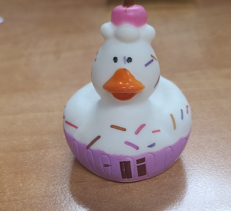 Rubber Duck Cupcake With Sprinkles Jeep