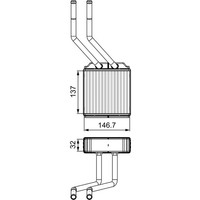 WäRmetauscher Innenraumheizung Valeo 811520 FüR Ford Transit Tourneo