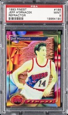 1993 FINEST REFRACTOR #188 JEFF HORNACEK PSA 9