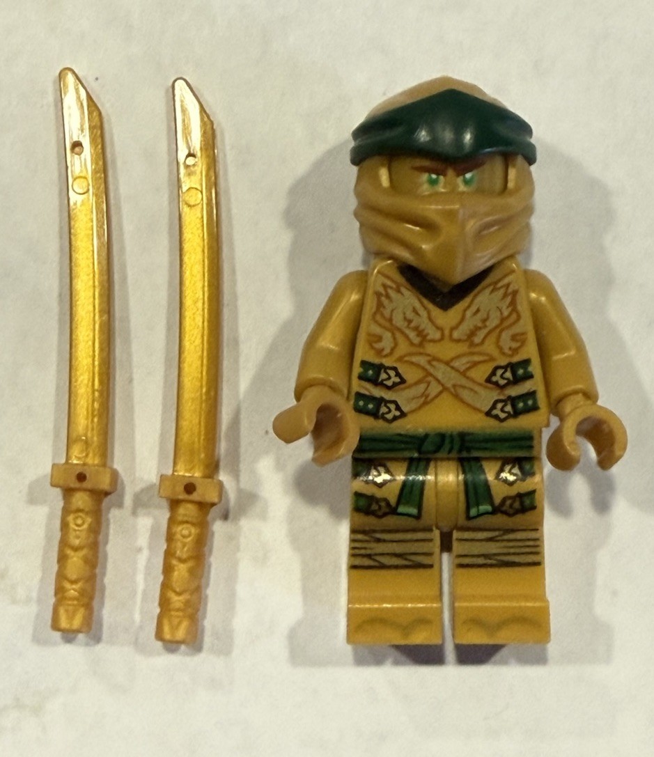 2019 Lego Ninjago Legacy Golden Lloyd Minifigure 70666 Dragon