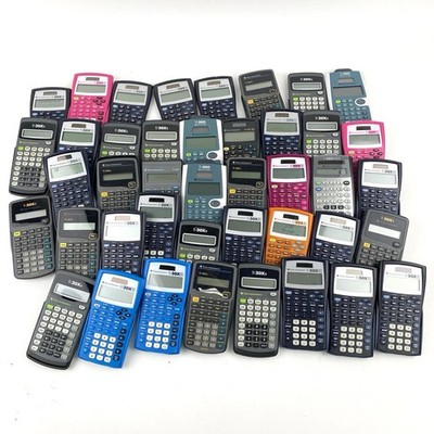 Lot of 45 Texas Instruments TI-30X IIS & TI-30Xa Calculators - Untested