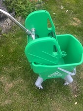 25L Commercial Mop Bucket & Wringer,Green,Red,Yellow