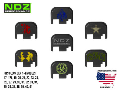 NDZ Slide Cover Backplate for Glock 17 19 Gen 1-4 Aluminum - Color Popular Image