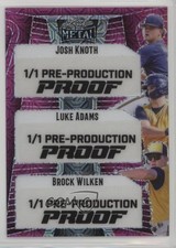 2023 Leaf Metal Pre-Production Proof Pink Mojo Unsigned 1/1 Josh Knoth #TA-8 s5q