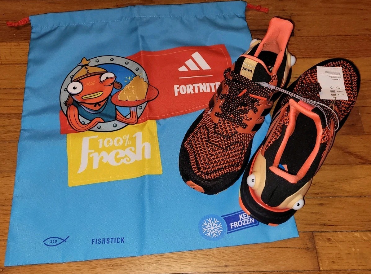 adidas Fortnite Fishstick Ultraboost 1.0 Sneaker Size Men 10 Woman 11 ~ with Bag