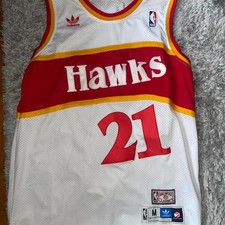 Atlanta Hawks Dominque Wilkins NBA Adidas Vintage Home Jersey Men's M (RARE)