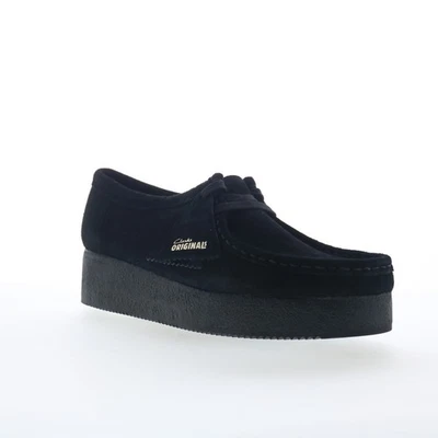 Clarks Wallacraft Bee tap pour femmes en suede noir - Photo 1/4