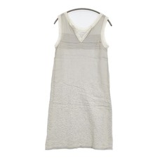 mina perhonen Wave Linen Embroidered Sleeveless Top js3277 dress gray 6-0324S  