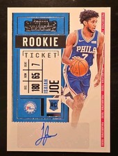 2020-21 Panini Contenders #158 Isaiah Joe Rookie Ticket Auto