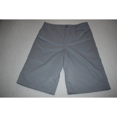 Under Armour Golf Shorts Boys Youth Size 20 Wicking Performance Gray Polyester